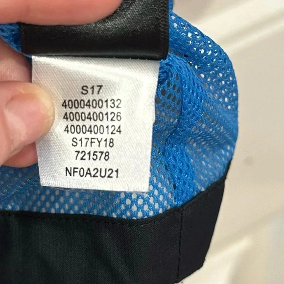 The North Face Dry Vent Boys Windbreaker Blue Lightning Hooded Raincoat S 7/8 - Picture 15 of 16